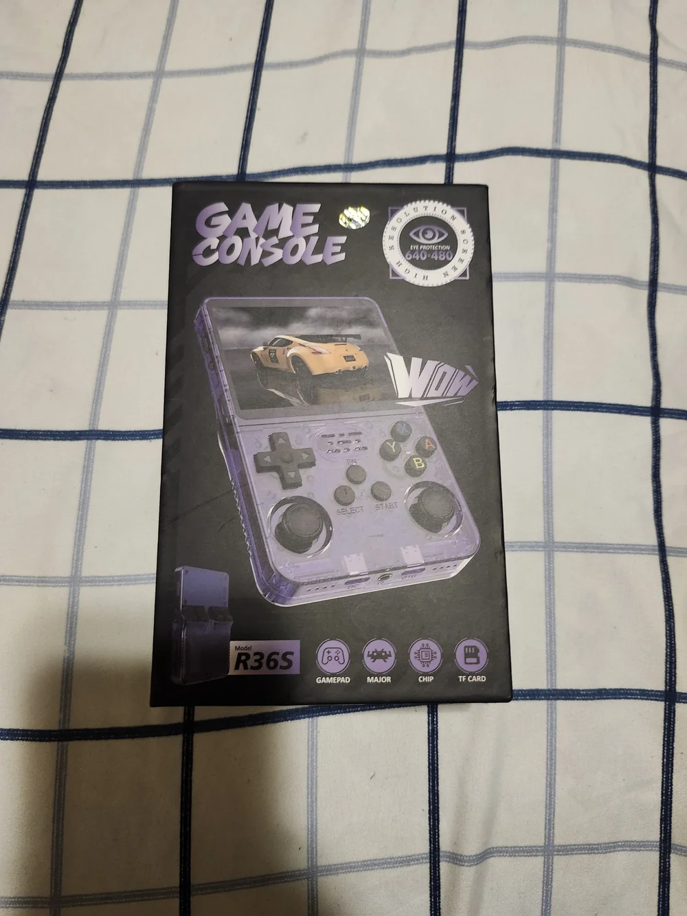 R36S Purple Portable Handheld Game Console
